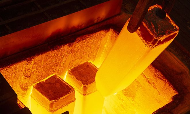 fossil-free hydrogen for heating steel